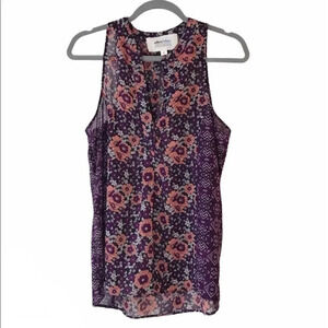 Alice Blue StitchFix Purple Floral Sleeveless‎